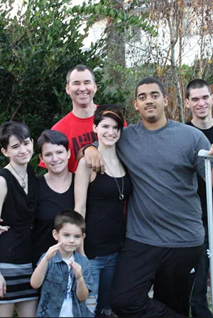 The whole family together, 2012