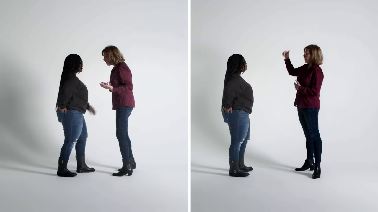 Visuals show distance change.