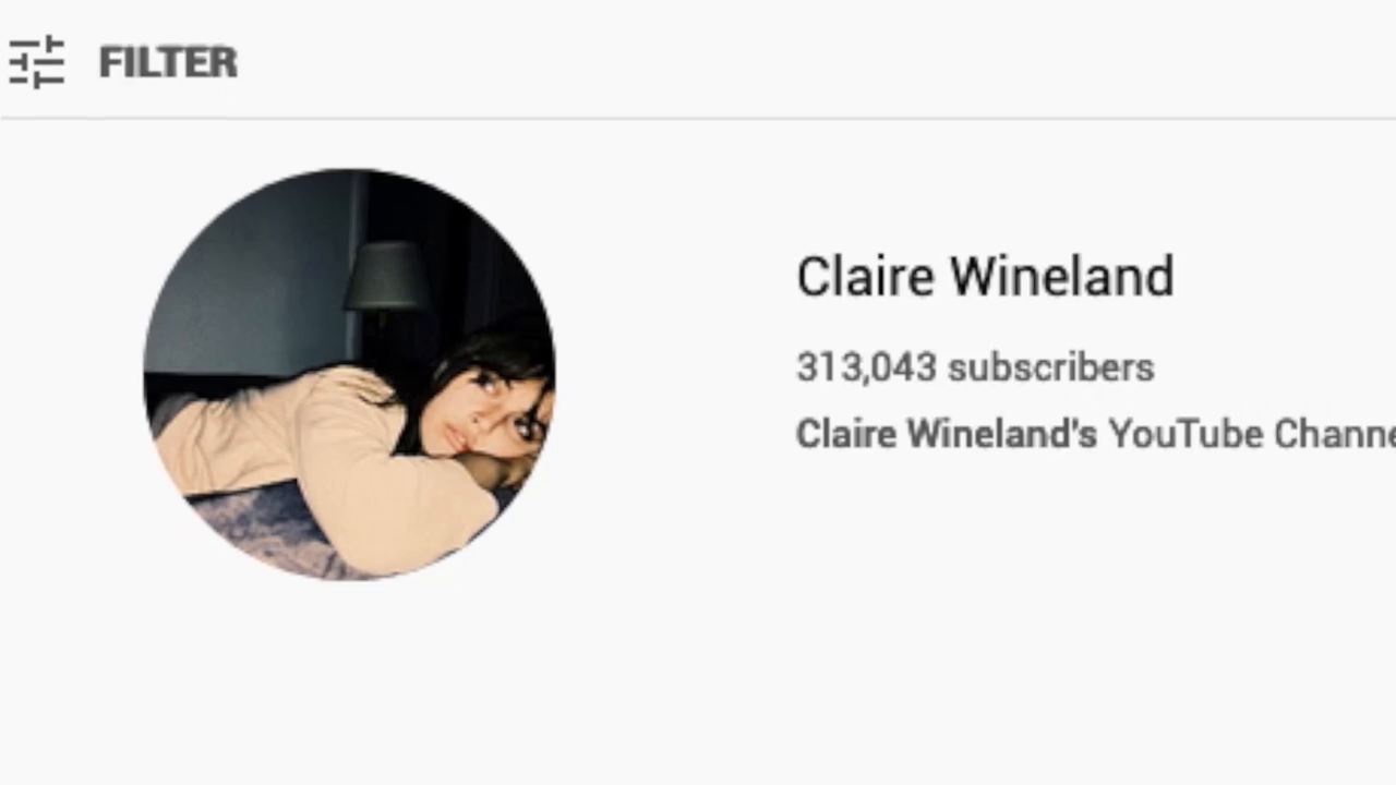 YouTube channel name, subscribers visible