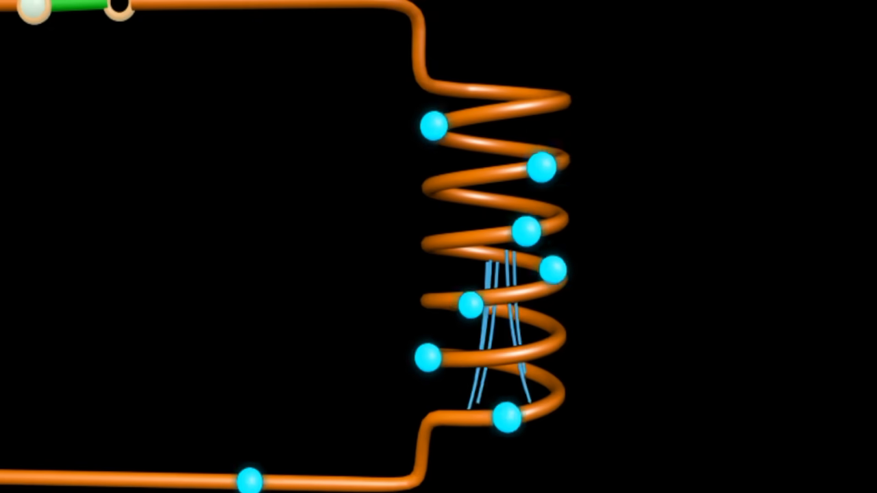 Abstract representation of charge flow