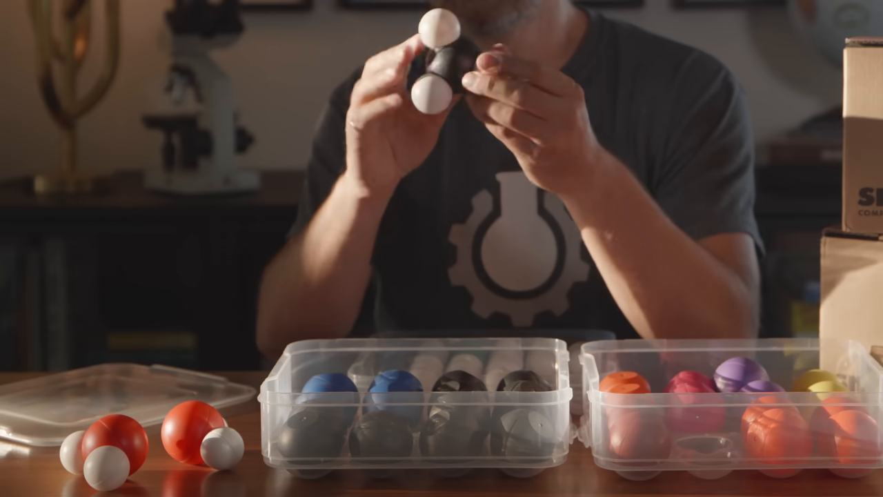 Molecular modeling kit demonstration