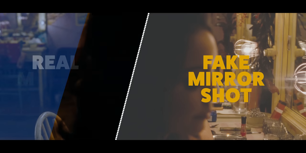 Side-by-side mirror shot comparison