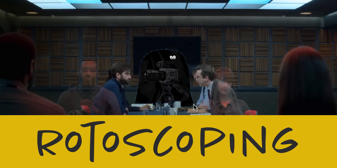 Rotoscoping mask on camera.