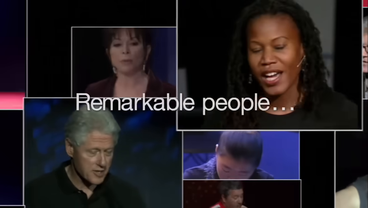 Text overlay, multiple faces collage